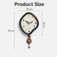 wozoom Irregular Pendulum Wall Clock Silent Quartz Clock For Living Room Decor