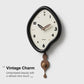 wozoom Irregular Pendulum Wall Clock Silent Quartz Clock For Living Room Decor