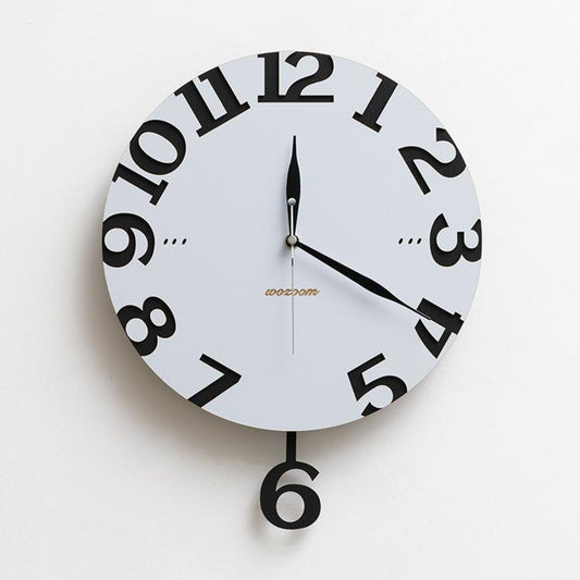 wozoom Modern Wall Clock Living Room Kitchen Decor Silent Clock