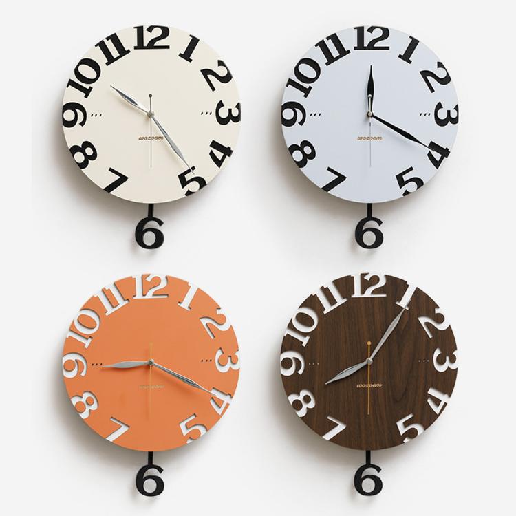 wozoom Modern Wall Clock Living Room Kitchen Decor Silent Clock