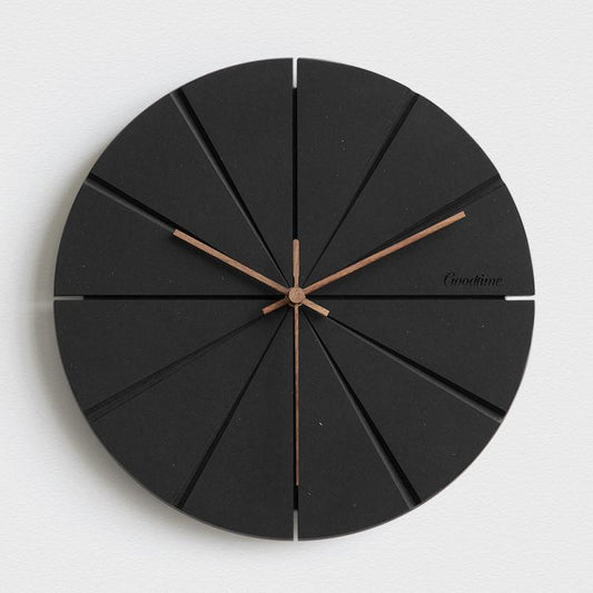wozoom Silent Modern Wood Pointer Decorative Wall Clock, Black A, Black B, Black C, Black D