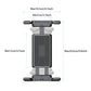 Adjustable tablet holder grips sized for about 4.7–9.6 in device width