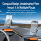Dual-Axis Rotatable Magnetic Car Phone Mount Foldable Auto Navigation Bracket, Dual-Axis Rotatable Magnetic Mount