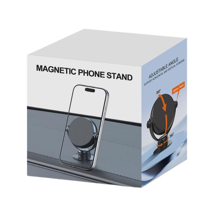 Dual-Axis Rotatable Magnetic Car Phone Mount Foldable Auto Navigation Bracket, Dual-Axis Rotatable Magnetic Mount