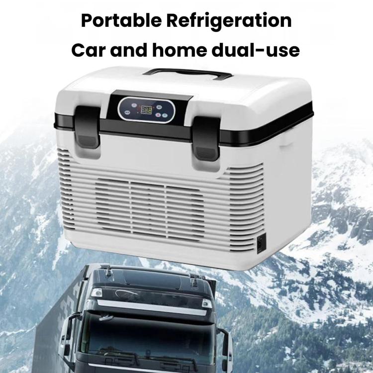 15L Mini Digital Display Car Fridge Dual Use Cooling & Warming Cooler US Plug, 15L