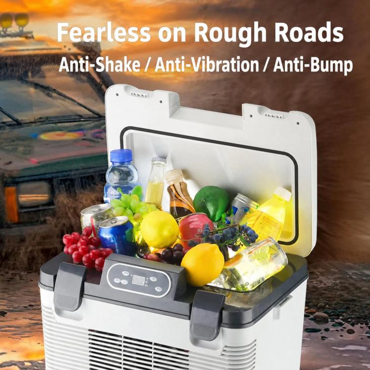 15L Mini Digital Display Car Fridge Dual Use Cooling & Warming Cooler US Plug, 15L