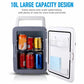 Vertical Mini Car Fridge Household Cooling & Warming Box For Cosmetics And Beverages US Plug, 10L White