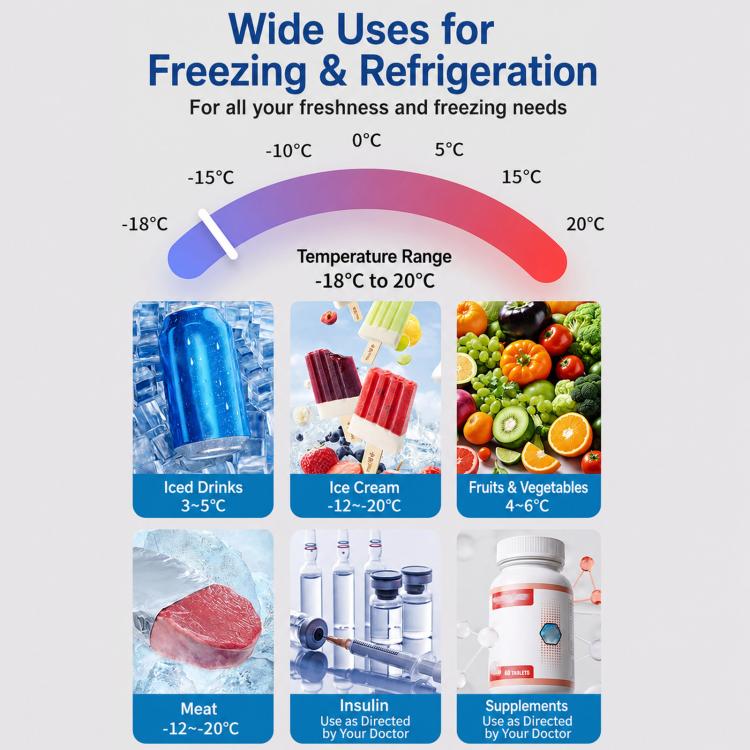 5.6L Compressor Cooling Car Fridge Large Capacity Silent Vehicle Refrigerator