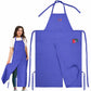 Split Leg Canvas Work Apron Multi-Pocket Adjustable Halter Neck Utility Apron With Leg Straps
