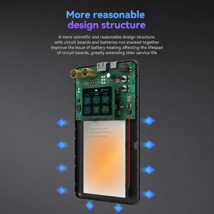 AWithZ portable spot welder with open casing showing internal circuit board