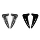 Side air vent decals set, carbon fiber and black V-shaped pieces