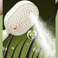 White round bristle head electric spray massage brush with mist plume
