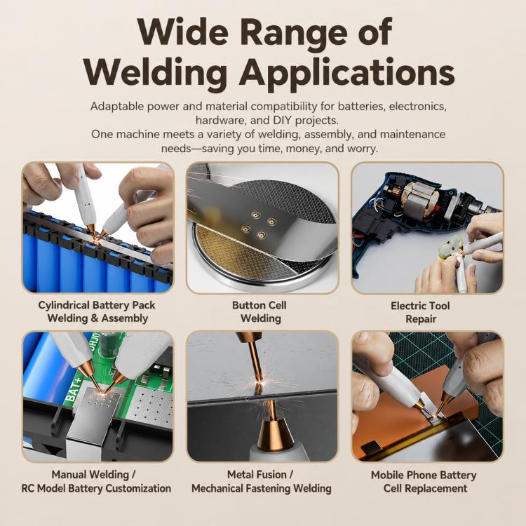 Portable spot welder pen spot welding a metal workpiece