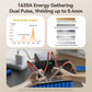 Spot welding kit with digital welder, red cables, and electrodes over battery pack