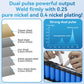 Dual pulse spot welding machine with welding needle and metal thickness diagram