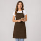 Polyester Bib Apron with Pockets Adjustable Neck Strap Water Resistant Chef Apron