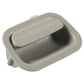 Light gray interior door handle cover with recessed grip