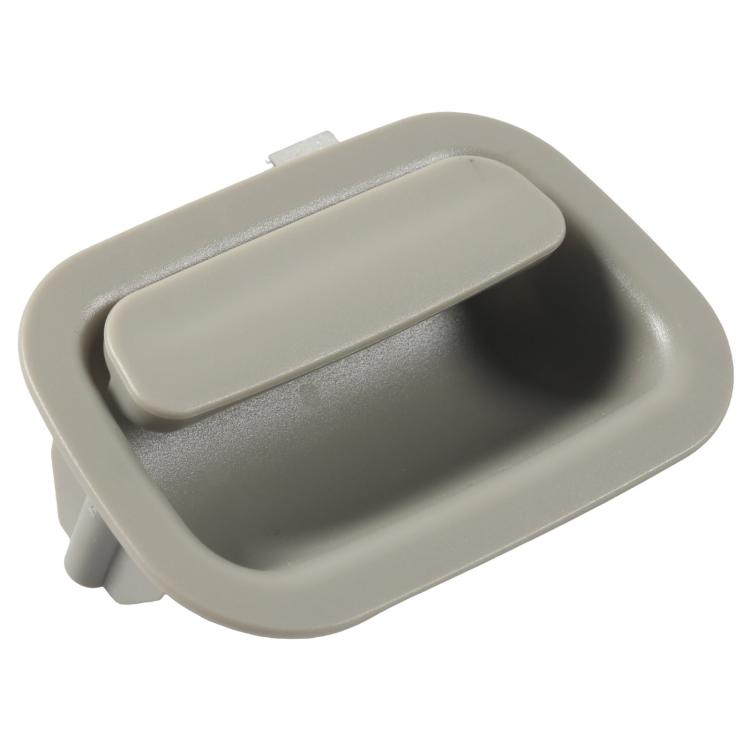 Light gray interior door handle cover with recessed grip