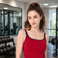Women Fixed Cup Double Strap Cami Tank Top Shockproof Comfortable Sports Yoga Wear, S, M, L, XL