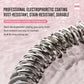 Grey coiled cordless battle rope spring with durable metal segments for workouts