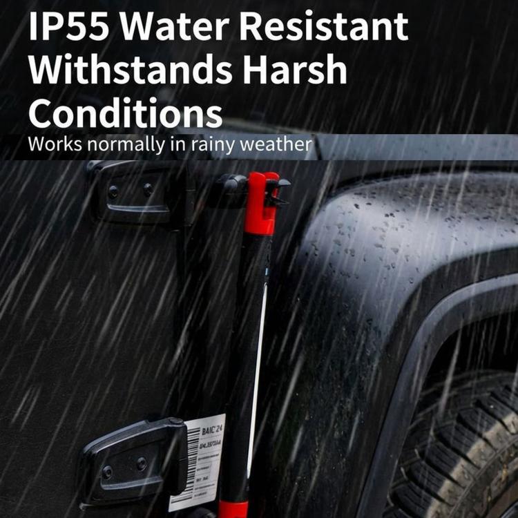 Water-resistant LED inspection light with spray on the housing