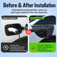 Black charging port rain cover reduces soaking compared to uncovered port