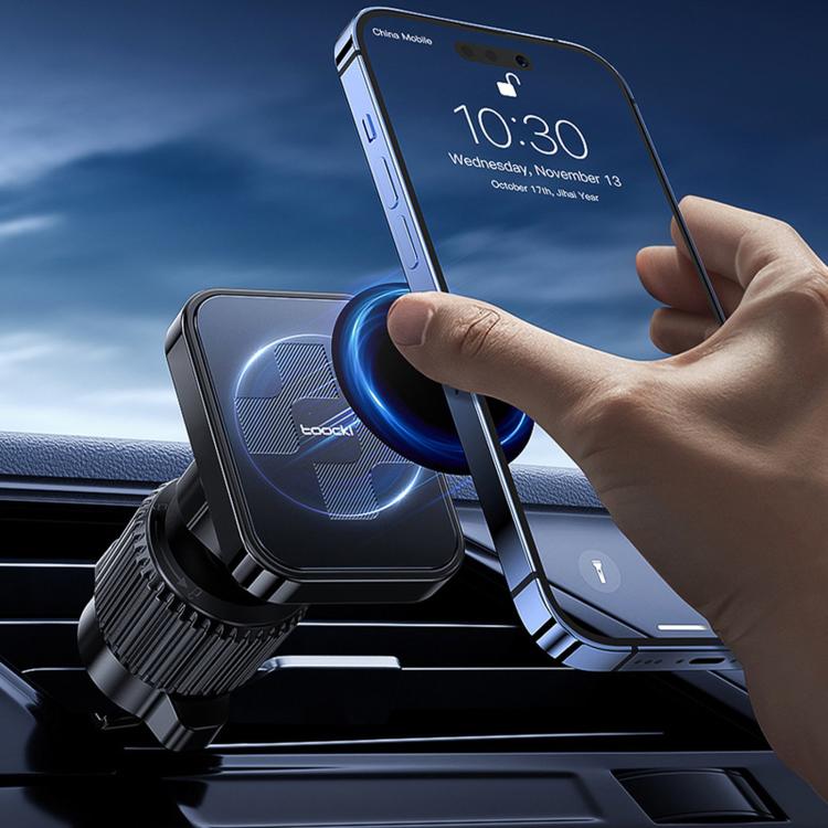 Toocki Magnetic Car Phone Mount with Fallproof Vent Hook Clip 360-degree Rotation