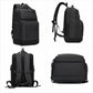 REMOID 15.6-inch laptop backpack in black, multi-view showing front, side, and back panels