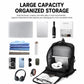 REMOID 15.6-inch laptop backpack open view with padded laptop sleeve and organizer pockets