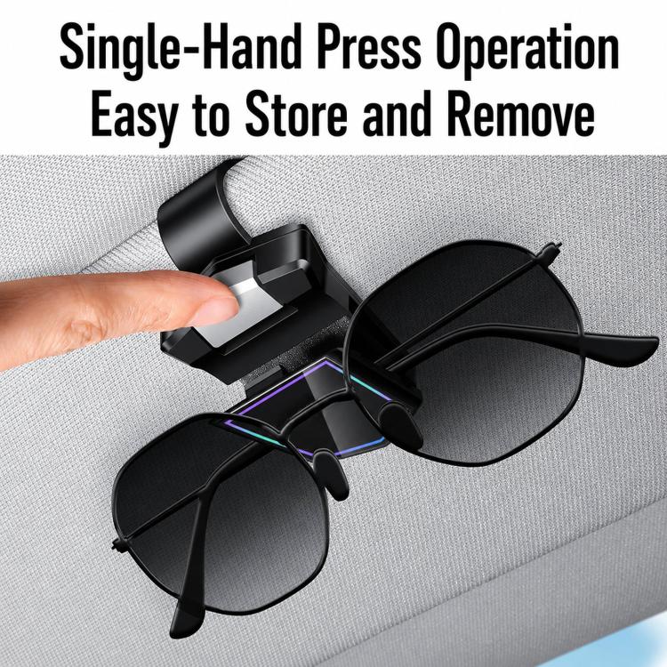 Car Sunglasses Clip Sun Visor Storage Holder For Vehicle