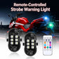 Remote Control Strobe Light For Cars & Motorcycles Wire-Free LED Warning Light For Drones, 1 Light, 2 Lights