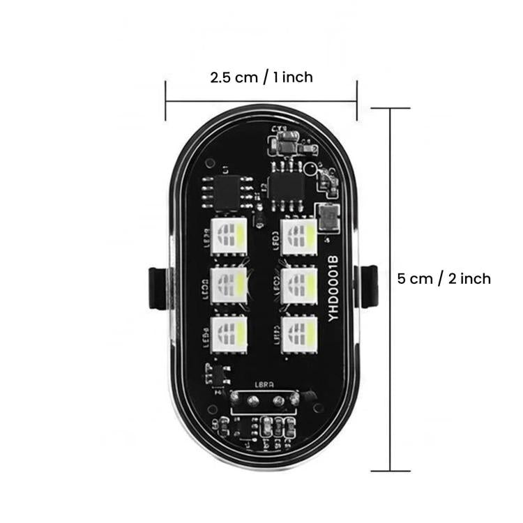 Remote Control Strobe Light For Cars & Motorcycles Wire-Free LED Warning Light For Drones, 1 Light, 2 Lights