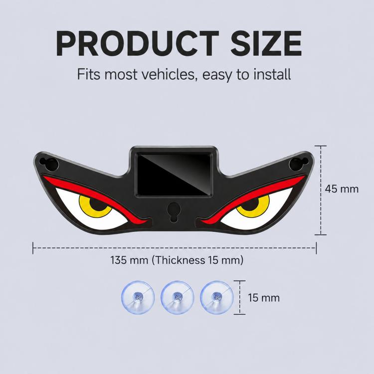 Suction Cup Blinking Solar Car Light Dynamic Multi-Mode LED Window Warning Light