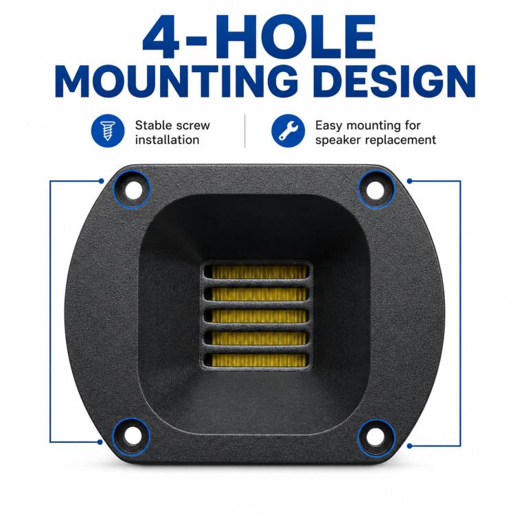 74mm Aluminum Alloy Pneumatic Tweeter Speaker, 4 ohms, 8 ohms