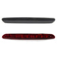 Black high-mounted brake light with red lens strip