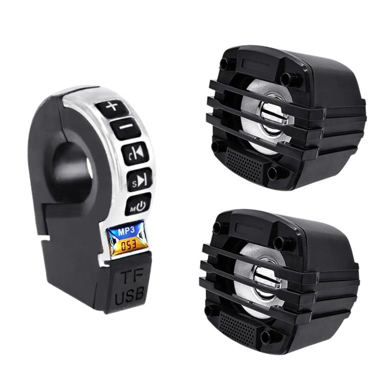 Black wristband Bluetooth speaker with handlebar control switch and button panel
