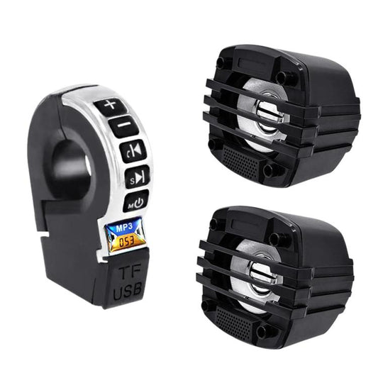YL-053 Waterproof Hi-Fi Wristband Speaker Motorcycle Bluetooth Audio With Handlebar Control Switch, No Light, With Light
