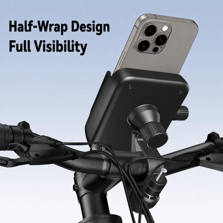 Motorcycle Shockproof Portable Riding Phone Holder Easy Access Cell Phone Mount, Handlebar, Rearview Mirror, Three-dimensional