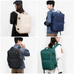 Travel laptop backpack worn by models in multiple colors, with padded straps