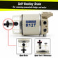 Fuel filter water separator with self-draining valve, clear bowl, and outlet fittings