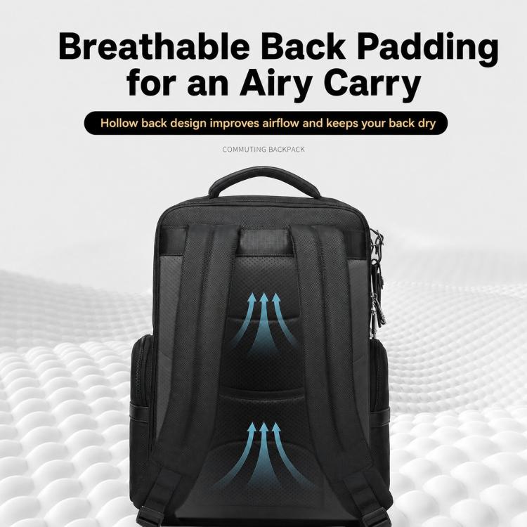 REMOID B3003 Business Laptop Backpack Water-Resistant 15.6 inch Computer Bag For Men Commuting