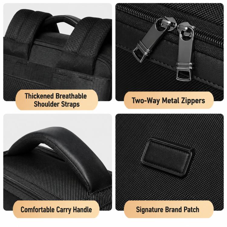REMOID B3003 Business Laptop Backpack Water-Resistant 15.6 inch Computer Bag For Men Commuting