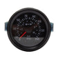 Mechanical car air pressure gauge face, black dial with red needle and bar/PSI markings