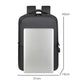 Waterproof laptop backpack, front panel, two shoulder straps, 43x31x16 cm size