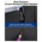 Water-repellent laptop backpack with textured fabric and scratch-resistant zipper
