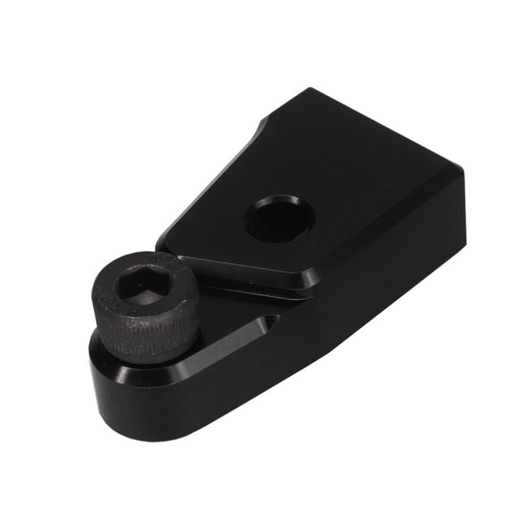 Black speed adjustment assist bracket with side knob and mounting hole