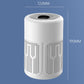 White compact air purifier cylinder with side intake grilles, 122mm x 190mm