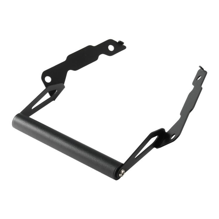 Black phone extension bracket with curved frame and side mounting plates