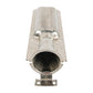 RV furnace burner housing with perforated metal screen and mounting holes