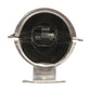 RV furnace burner base with vented metal nozzle and central perforated insert